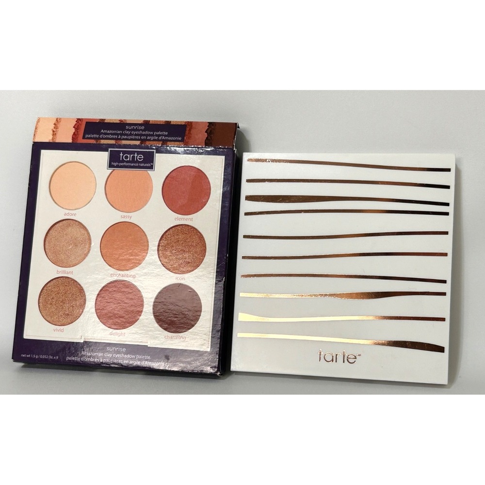 NEW TARTE Sunrise Amazonian Clay Eyeshadow Palette Gorgeous Colors Neutral